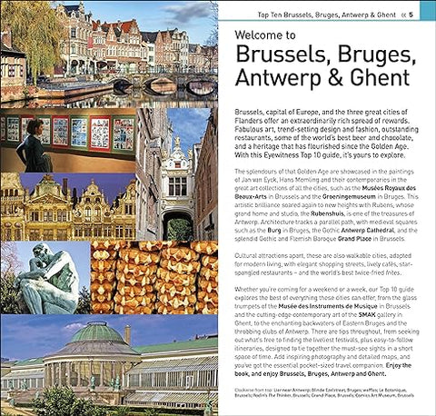 DK Eyewitness Top 10 Brussels, Bruges, Antwerp and Ghent (Pocket Travel Guide) - MPHOnline.com