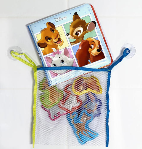 Bath Time Books: Disney Animals (Bath Book, 6 Padded Suction Cups, 1 Mesh Bag) - MPHOnline.com