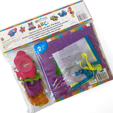 Bath Time Books: ABCs (Bath Book, 6 Padded Suction Cups, 1 Mesh Bag) - MPHOnline.com