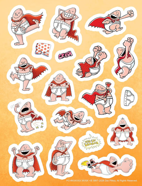 Captain Underpants Sticker - MPHOnline.com