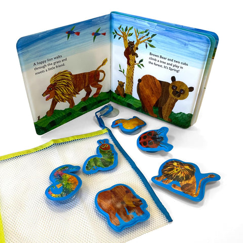 Bath Time Books: Eric Carle (Bath Book, 6 Padded Suction Cups, 1 Mesh Bag) - MPHOnline.com