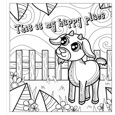 Zendoodle Colorscapes: Baby Animal Affirmations- Calming Reassurances from Adorable Animals to Color & Display - MPHOnline.com