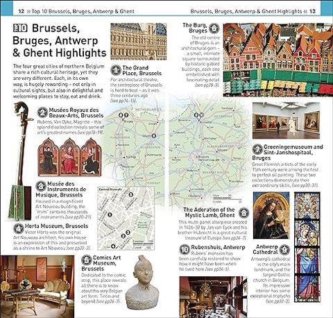 DK Eyewitness Top 10 Brussels, Bruges, Antwerp and Ghent (Pocket Travel Guide) - MPHOnline.com