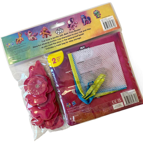 Bath Time Books: My Little Pony (Bath Book, 6 Padded Suction Cups, 1 Mesh Bag) - MPHOnline.com