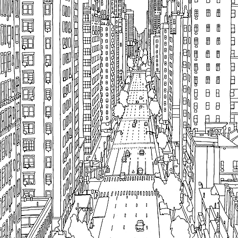 Fantastic Cities: 20 Postcards to Color (Adult Coloring Postcards, Stationery to Color or Paint) - MPHOnline.com