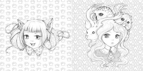 Pop Manga Beauties & Beasties Coloring Book - MPHOnline.com