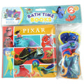 Bath Time Books: Disney Pixar (Bath Book, 6 Padded Suction Cups, 1 Mesh Bag) - MPHOnline.com
