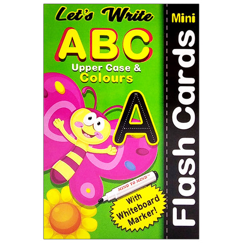 Let`s Write Mini Flash Cards Abc Upper Case & Colours - MPHOnline.com