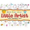 Learn Draw Colour Little Artist Fruits, Vegetables, Farm - MPHOnline.com