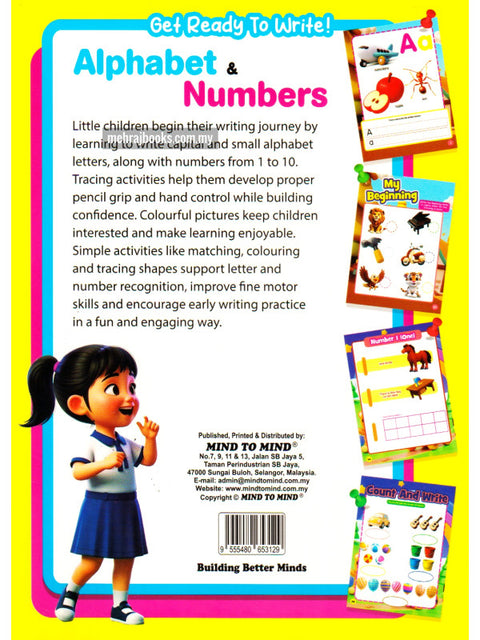 Get Ready to Write: Alphabet & Numbers - MPHOnline.com