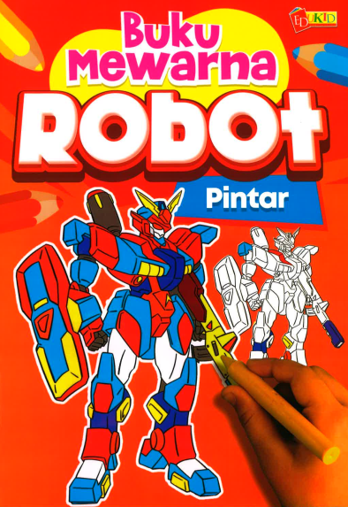 Buku Mewarna Robot - Pintar - MPHOnline.com