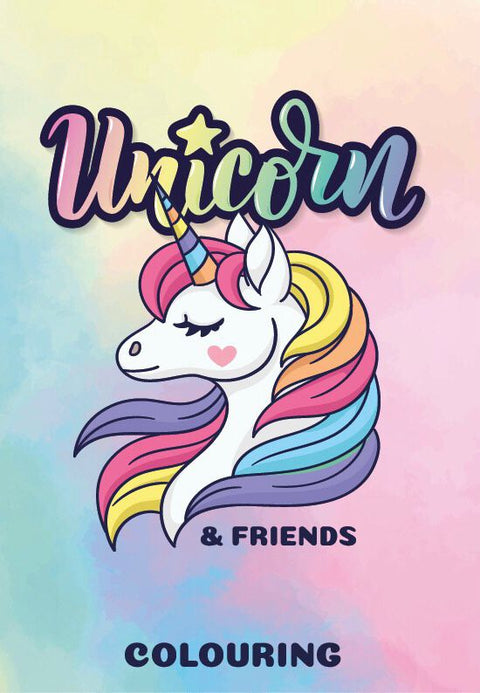 Unicorn & Friends Colouring - MPHOnline.com