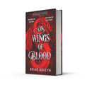 What do you get if you mix Fourth Wing with Zodiac Academy, a dash of Arthurian legend, and lots and lots of vampires? The UK hardback edition of ON WINGS OF BLOOD, the first volume in the Bloodwing Academy series, now landing at MPHOnline.com.