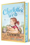 E.B. White's CHARLOTTE'S WEB, now available in a special edition featuring a full-color interior, custom endpapers, printed edges featuring Charlotte’s favorite words, a case binding, and a gorgeous metallic jacket with the classic cover art. Also includes bonus content from the story’s earliest days, as well as an author’s note from E.B. White himself. Now at MPHOnline.com.