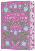 Now available in a stunning Deluxe Collector’s Edition, THE DUKE AND I, the first novel in Julia Quinn’s beloved Bridgerton series, featuring beautiful endpapers, a ribbon marker, and a gorgeous, decorated spine. Collect all 8 in the series to unveil the beautiful imagery when shelved together! Now at MPHOnline.com.
