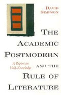 The Academic Postmodern and the Rule of Literature - MPHOnline.com