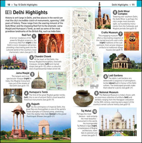 DK Eyewitness Top 10 Delhi (Pocket Travel Guide) - MPHOnline.com