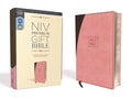 NIV, Premium Gift Bible, Leathersoft, Pink/Brown, Red Letter, Comfort Print - MPHOnline.com