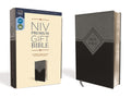 NIV, Premium Gift Bible, Leathersoft, Black/Gray, Red Letter, Comfort Print - MPHOnline.com