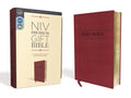 NIV, Premium Gift Bible, Leathersoft, Burgundy, Red Letter, Comfort Print - MPHOnline.com