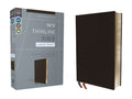 NIV, Thinline Bible, Large Print, Bonded Leather, Black, Red Letter, Comfort Print - MPHOnline.com