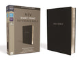 NIV, Reference Bible, Giant Print, Leather-Look, Black, Red Letter, Comfort Print - MPHOnline.com