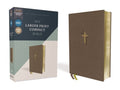 NIV, Larger Print Compact Bible, Leathersoft, Brown, Red Letter, Comfort Print - MPHOnline.com