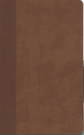 NIV, Personal Size Bible, Large Print, Leathersoft, Brown, Red Letter, Thumb Indexed, Comfort Print - MPHOnline.com