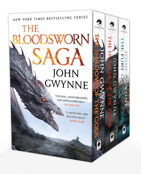 With The Bloodsworn Saga, John Gwynne redefined Norse-inspired epic fantasy. This box set contains the completed trilogy: THE SHADOW OF THE GODS, THE HUNGER OF THE GODS, and THE FURY OF THE GODS. Now at MPHOnline.com.
