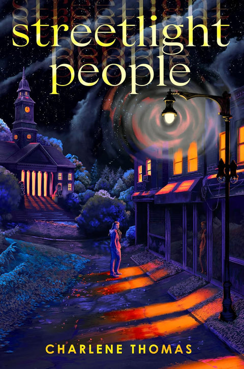 A small-town girl in a love triangle of sorts gains the power to twist and hold time one Halloween. But even as she uses it to fulfil her desires, she is broguht closer to the dark truth of her hometown. STREETLIGHT PEOPLE by Charlene Thomas, now at MPHOnline.com.
