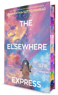 Step on board the train that may take you to your life’s purpose in this wistful, Ghibli-esque fantasy from Samantha Sotto Yambao. This deluxe first edition hardcover of THE ELSEWHERE EXPRESS includes intricately designed sprayed edges, interactive endpapers with a scene you can colour in, and a full-colour illustrated book case beneath the jacket. Now at MPHOnline.com.