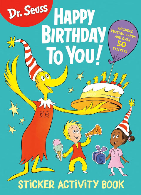 Dr. Seuss Happy Birthday To You Sticker Activity Boo - MPHOnline.com