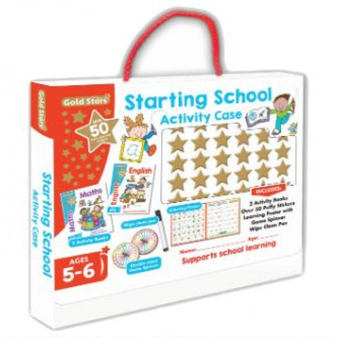 Gold Stars Starting School Puffy Sticker Activity Case (Ages 5-6) - MPHOnline.com