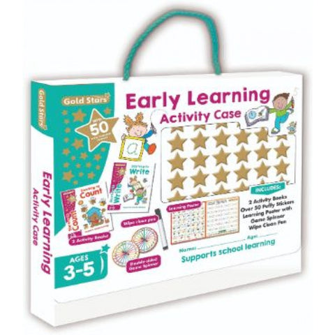 Gold Stars Early Learning Puffy Sticker Activity Case (Ages 3-5) - MPHOnline.com