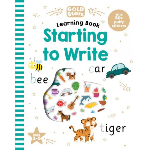 Gold Stars Puffy Stickers - Starting To Write 2Ed (Ages 3-5) - MPHOnline.com