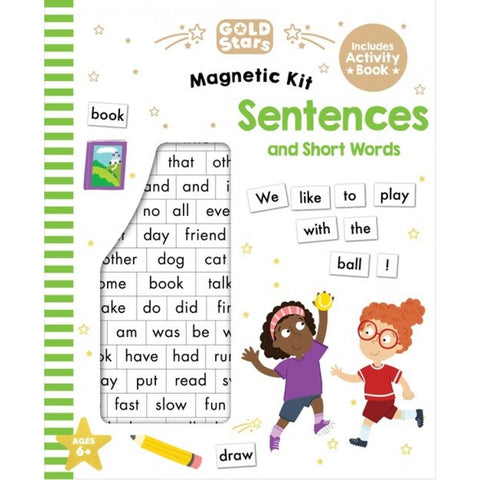 Gold Stars Magnetic Kit - Sentences & Short Words - MPHOnline.com