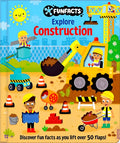 FunFacts: Explore Construction Lift-the-Flap Book: Board Book with Over 50 Flaps to Lift! - MPHOnline.com
