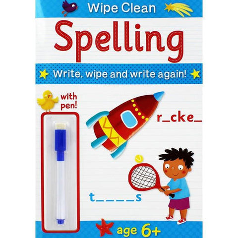 Wipe Clean With Pen 6+ Spelling - MPHOnline.com