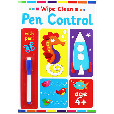 Early Learning Wipe Clean Withpen 4+ Pen Control - MPHOnline.com