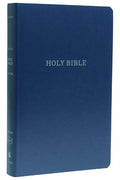 KJV, Gift and Award Bible, Leather-Look, Blue, Red Letter, Comfort Print - MPHOnline.com
