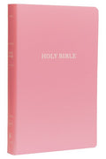 KJV, Gift and Award Bible, Leather-Look, Pink, Red Letter, Comfort Print - MPHOnline.com