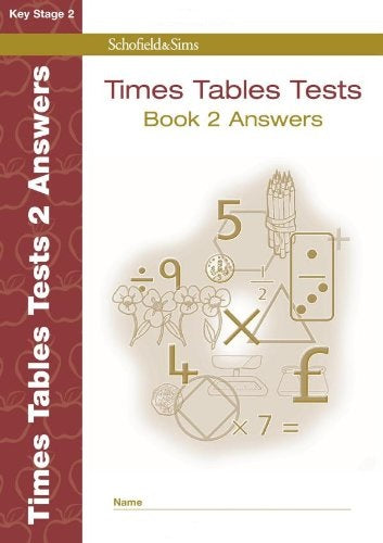 Times Tables Tests Answers Book 2 - MPHOnline.com