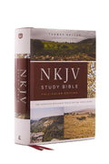 NKJV Study Bible, Hardcover, Burgundy, Full-Color, Comfort Print - MPHOnline.com
