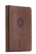 NKJV, Thinline Bible Youth Edition, Leathersoft, Brown, Red Letter, Comfort Print - MPHOnline.com