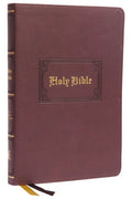 KJV, Thinline Bible, Large Print, Vintage Series, Leathersoft, Brown, Red Letter, Comfort Print - MPHOnline.com