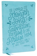 NKJV, Thinline  Bible, Verse Art Cover Collection, Leathersoft, Teal, Red Letter, Comfort Print - MPHOnline.com