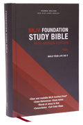 NKJV, Foundation Study Bible, Large Print, Hardcover, Red Letter, Comfort Print - MPHOnline.com