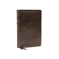 NKJV, Personal Size Reference Bible, Sovereign Collection, Leathersoft, Brown, Red Letter, Comfort Print - MPHOnline.com