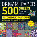 Origami Paper 500 sheets Psychedelic Patterns 6" - MPHOnline.com