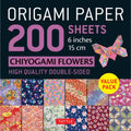 Origami Paper 200 sheets Chiyogami Flowers 6" (15 cm) - MPHOnline.com